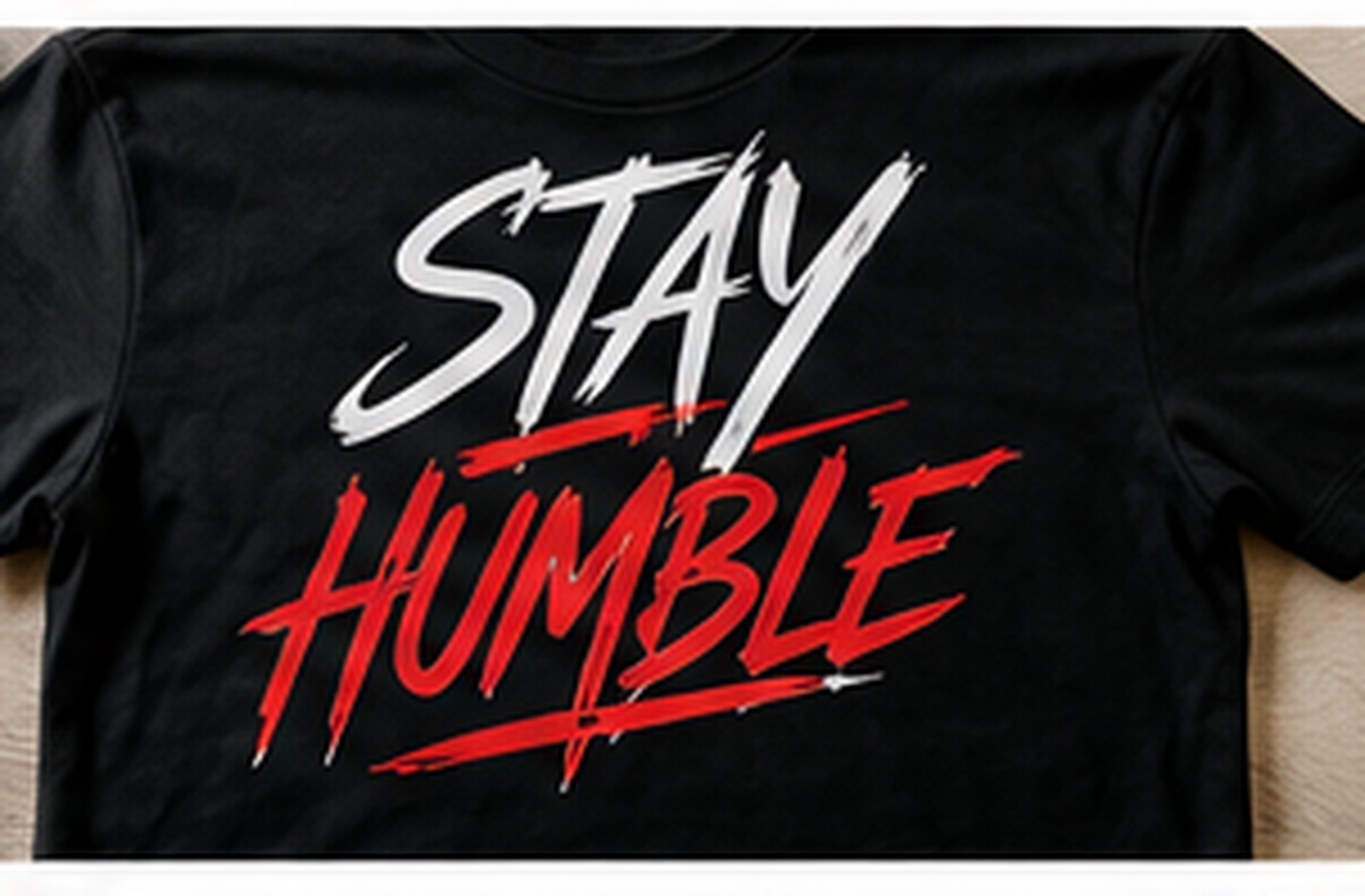 DTF shirt sample: Stay Humble