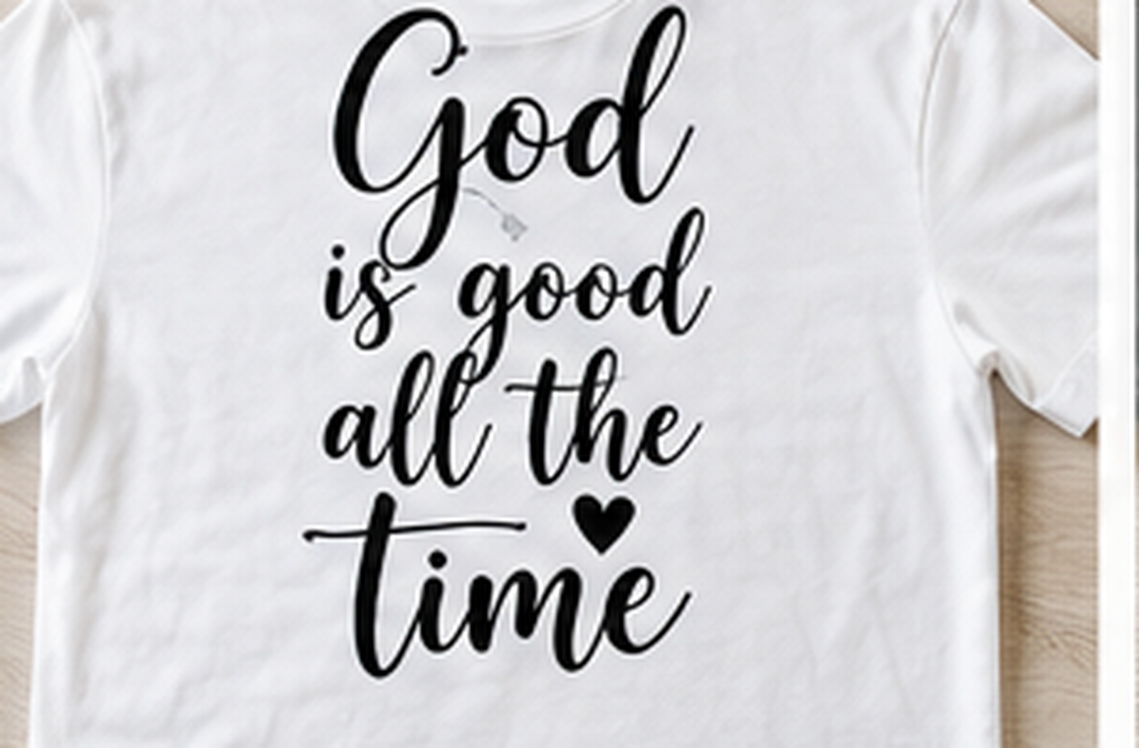 DTF shirt sample: Faith Quote