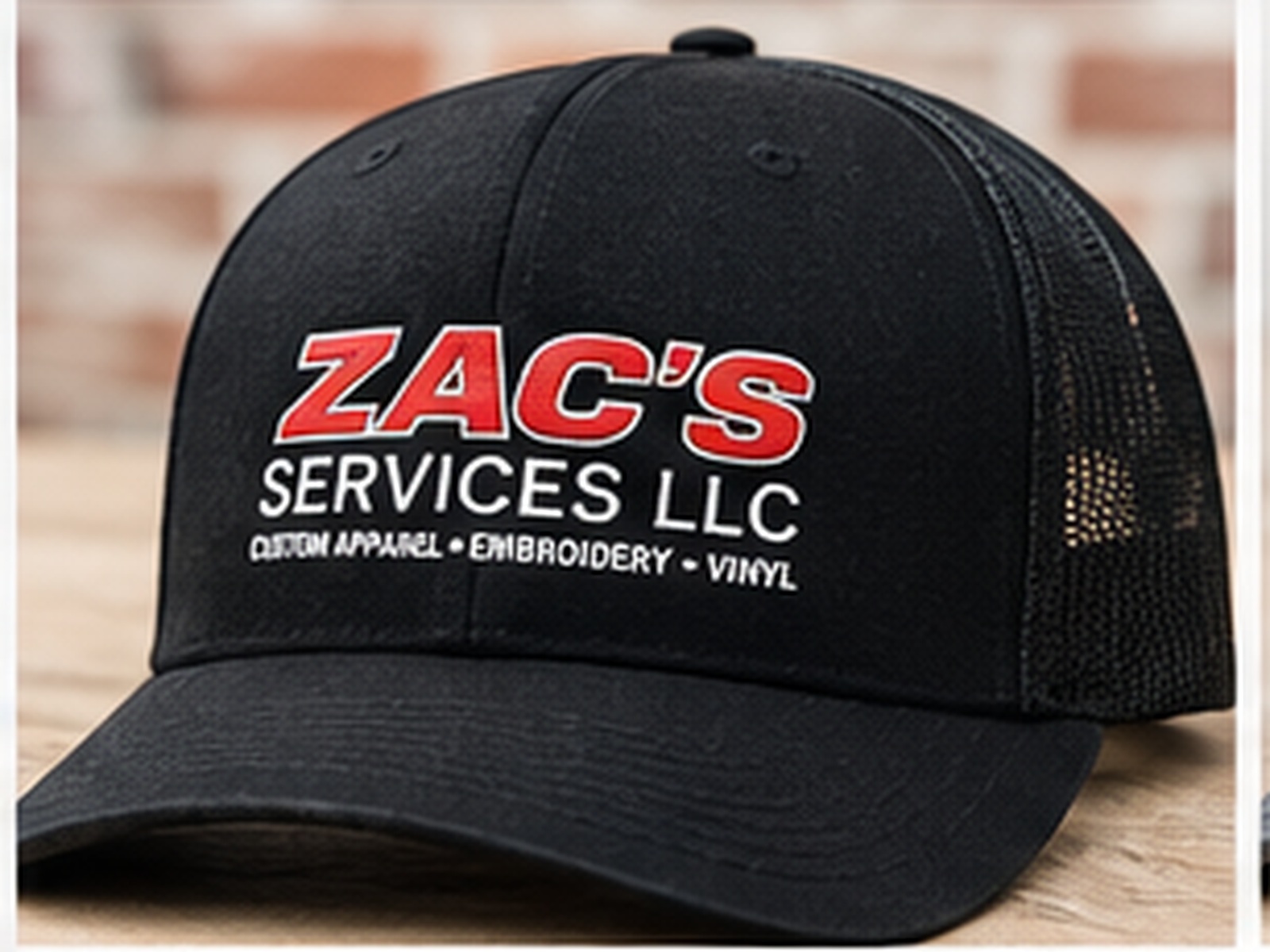 Custom embroidered hat sample