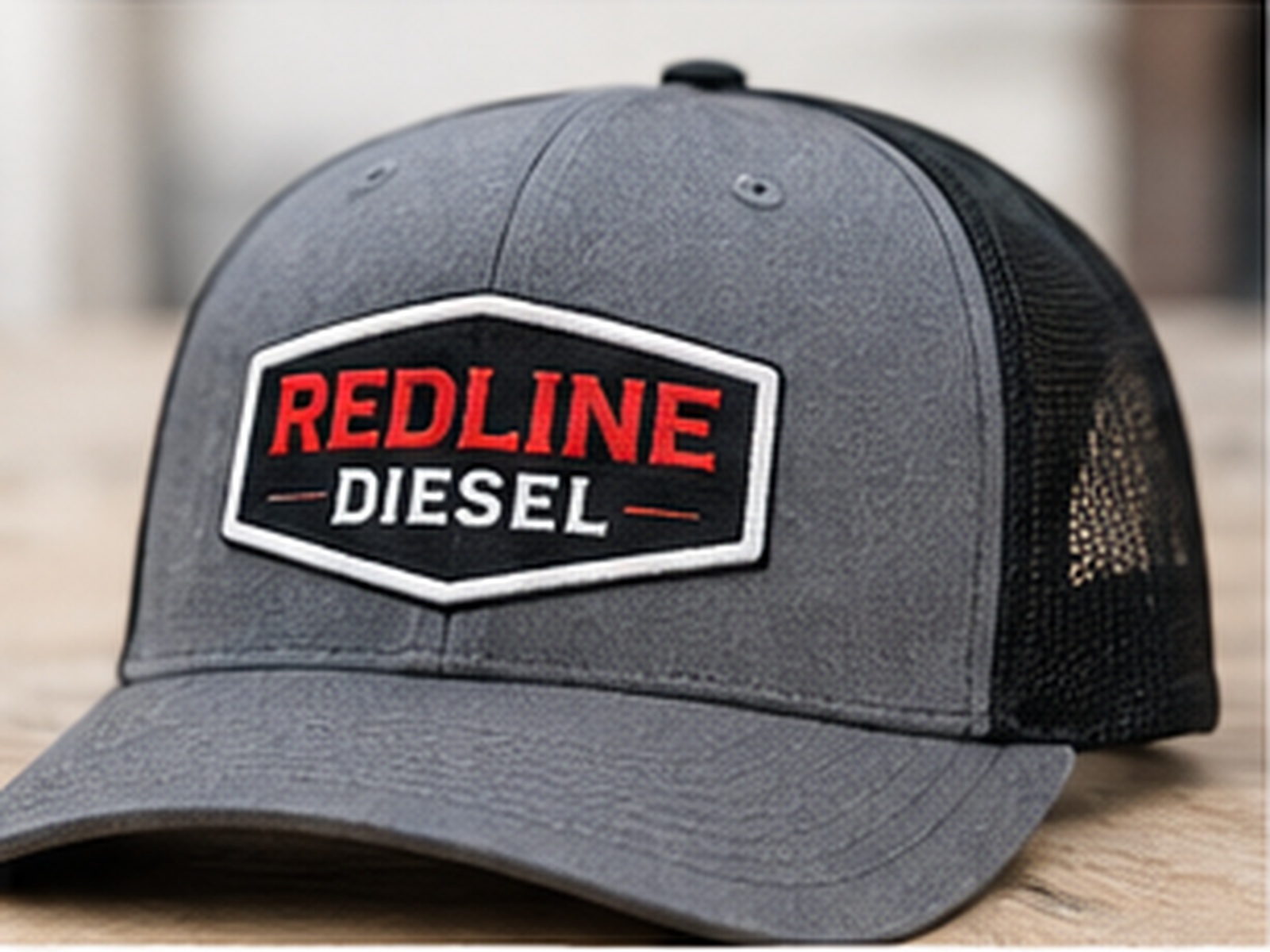 Embroidered hat sample: Redline Diesel