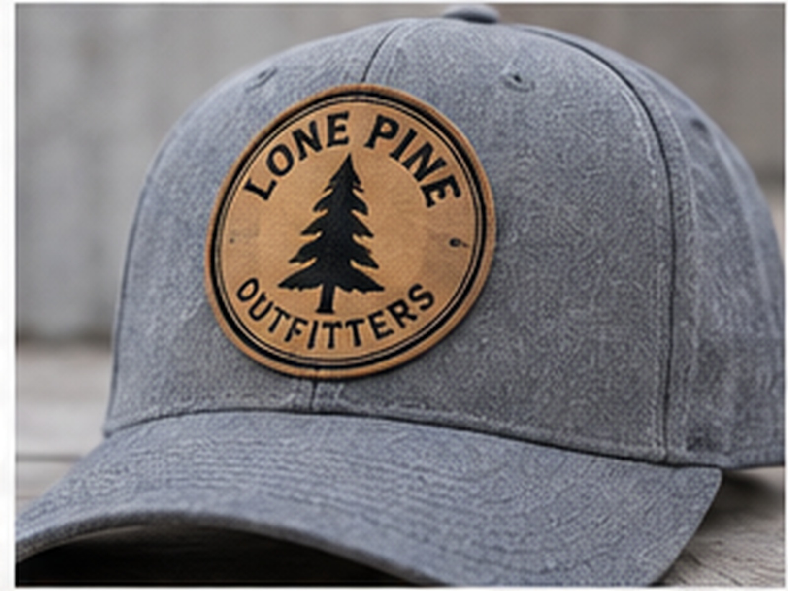 Embroidered hat sample: Lone Pine Outfitters