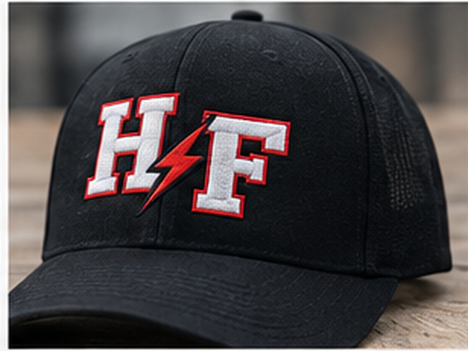 Embroidered hat sample: HF Logo