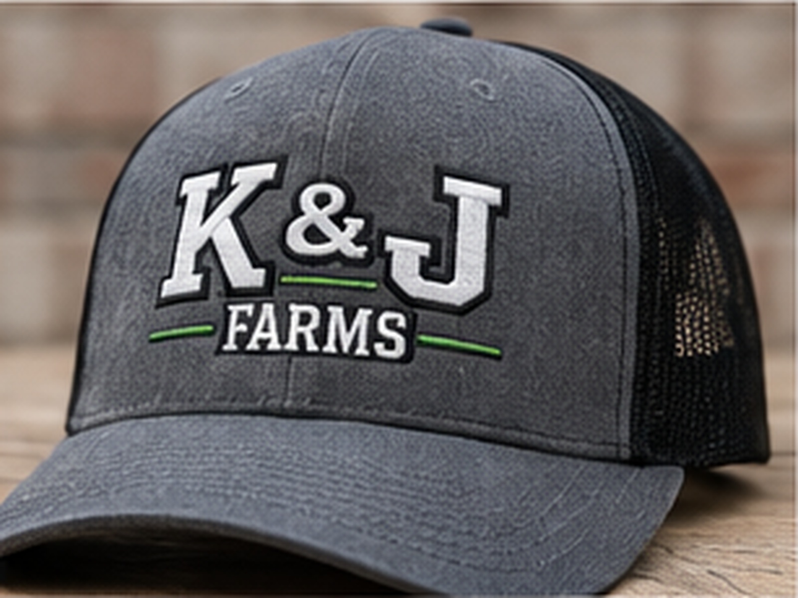 Embroidered hat sample