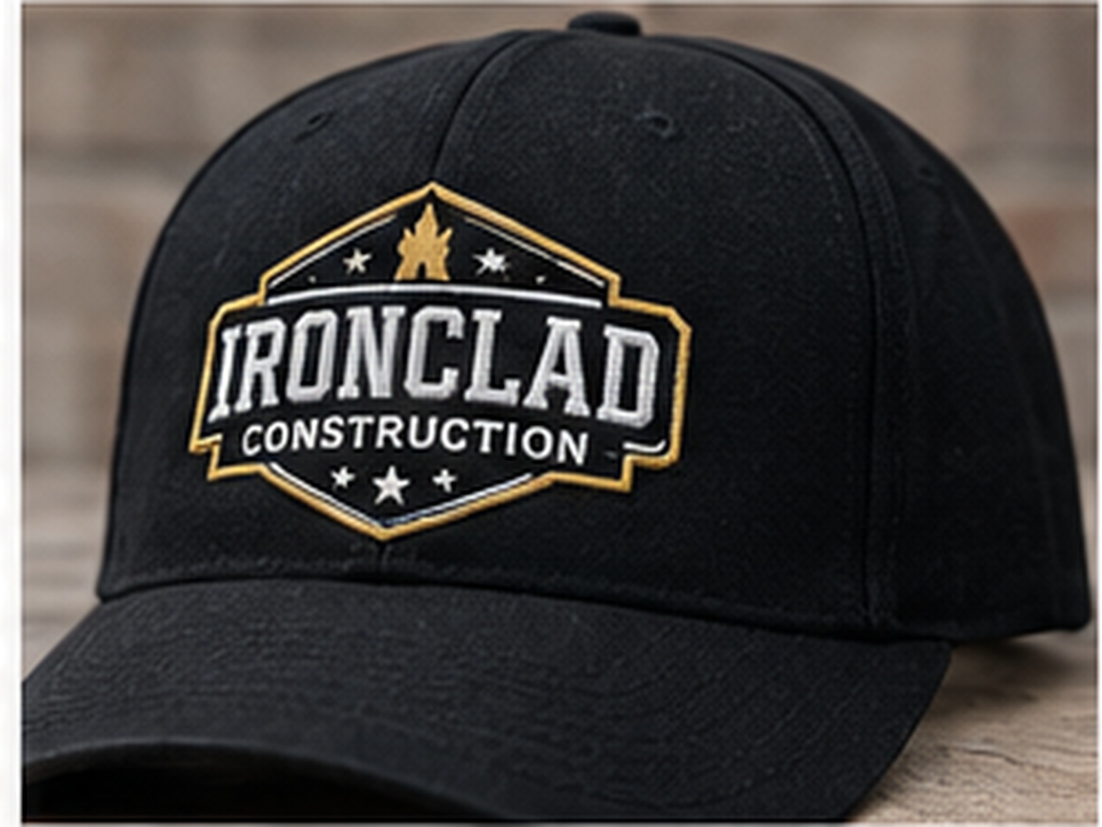 Embroidered hat sample: Ironclad Construction