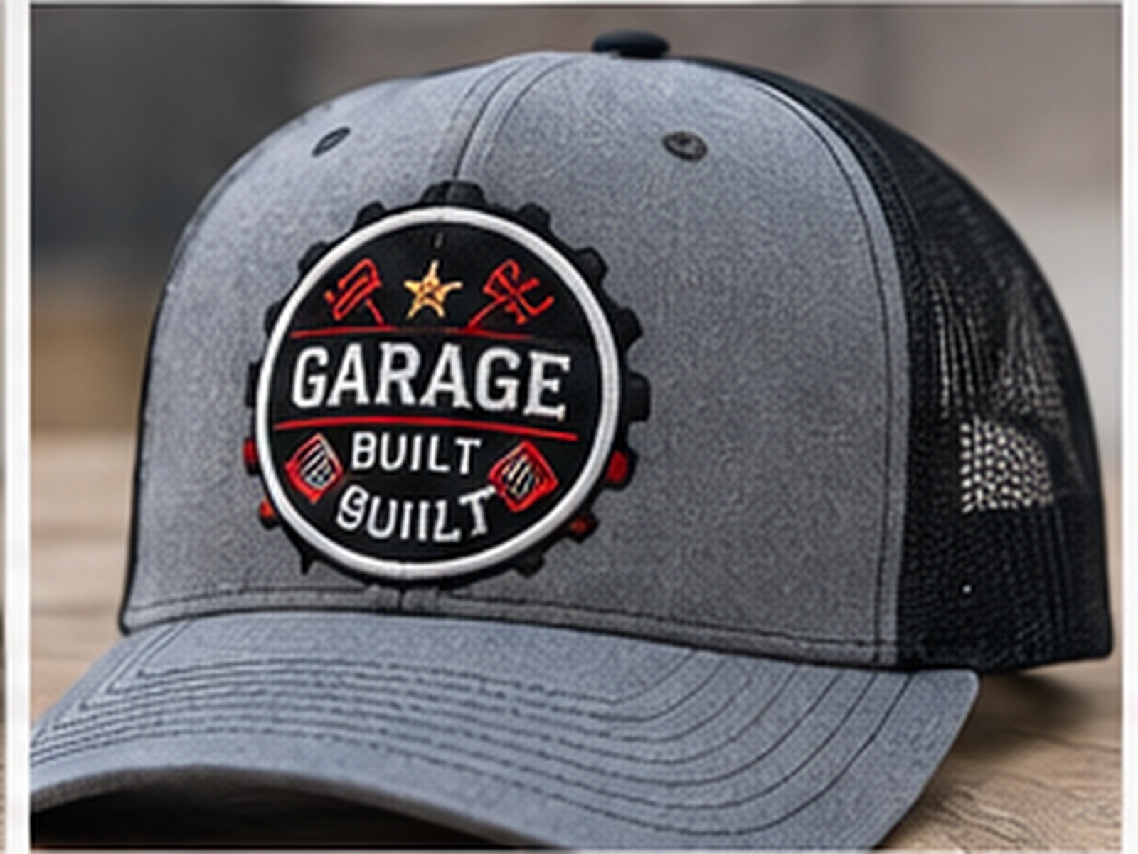 Embroidered hat sample: Garage Built
