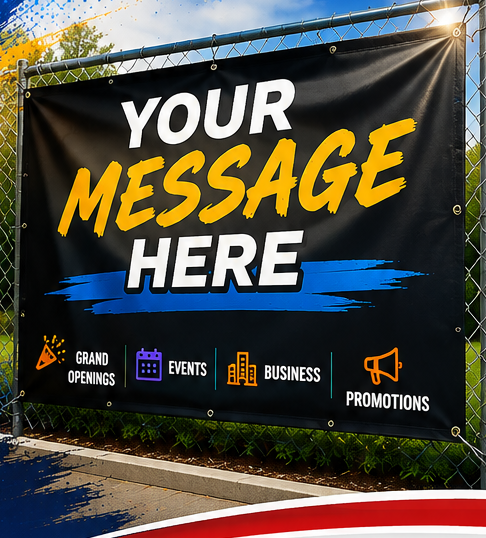 Custom full-color vinyl banners