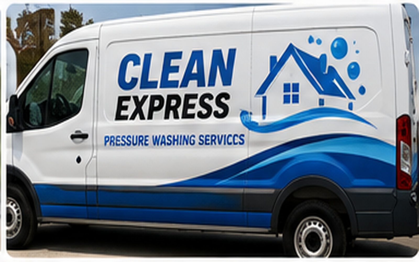 Vinyl vehicle graphics sample