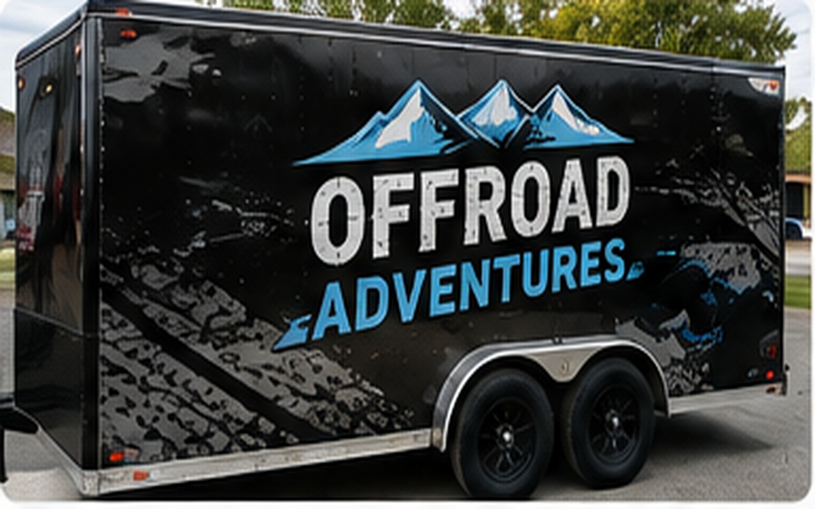 Vinyl graphics sample: Offroad Trailer Graphics