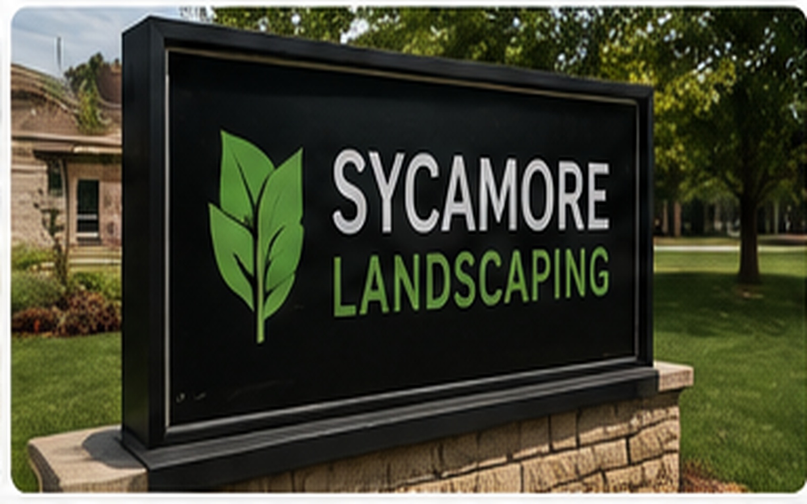Vinyl graphics sample: Landscape Sign Graphics